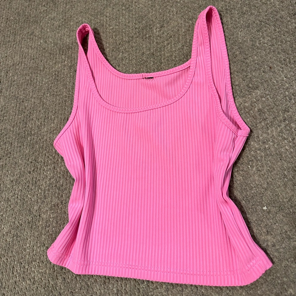 Bright pink size medium crop top